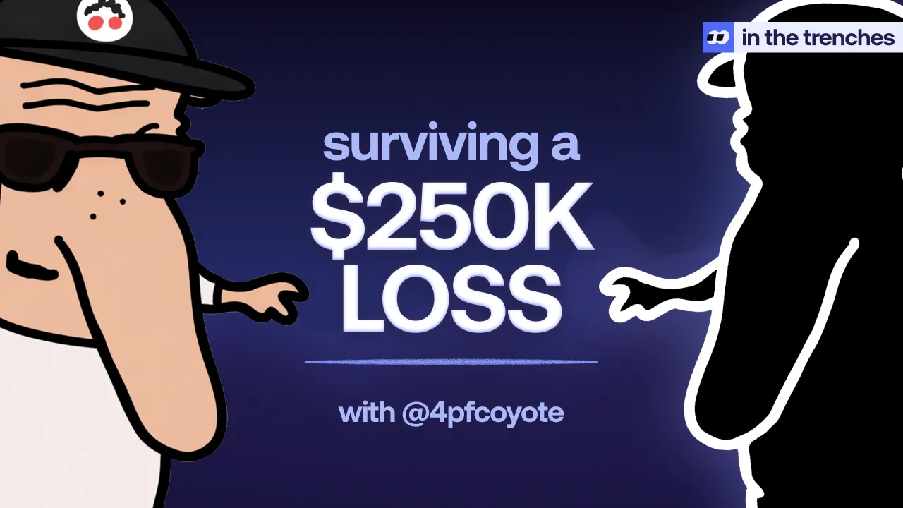 4pfCoyote Lost $250K and Rebuilt: Lessons on Tilt, Ego, and Reading the Solana Chain